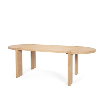 Mercana - Sohan Light Brown Wood Oval Dining Table - 70854 view 1