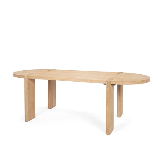 Mercana - Sohan Light Brown Wood Oval Dining Table - 70854 view 1
