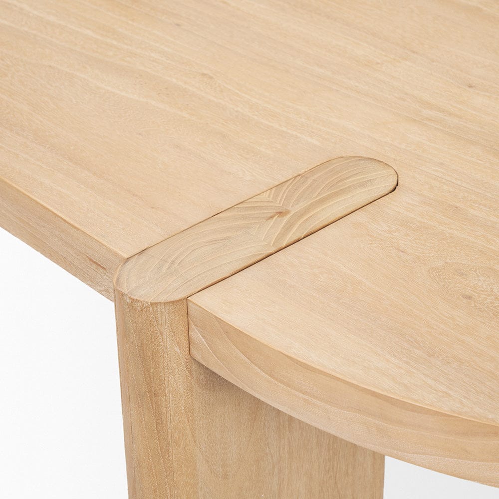 Mercana - Sohan Light Brown Wood Oval Dining Table - 70854 view 6