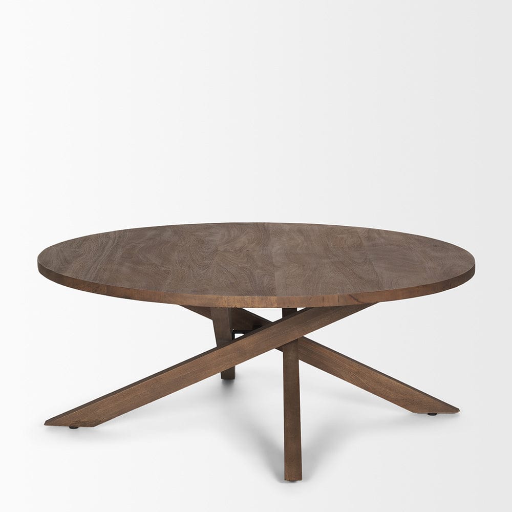 Mercana - Solana Medium Brown Wood Coffee Table - 70624 view 2