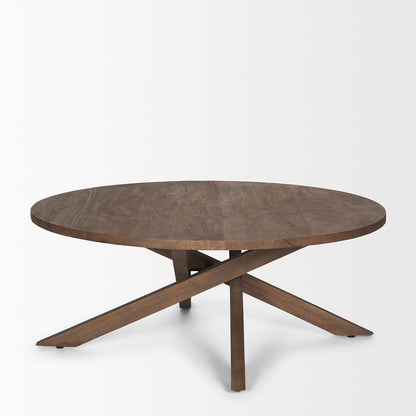 Mercana - Solana Medium Brown Wood Coffee Table - 70624 view 2