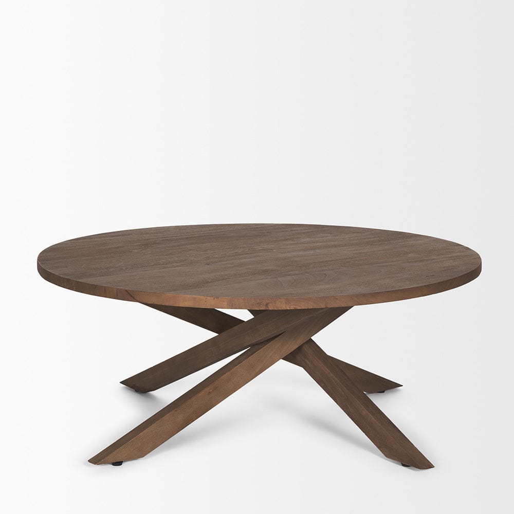 Mercana - Solana Medium Brown Wood Coffee Table - 70624 view 3