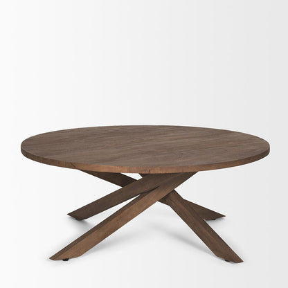 Mercana - Solana Medium Brown Wood Coffee Table - 70624 view 3