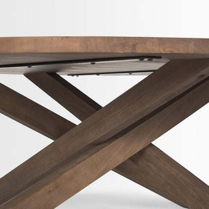 Mercana - Solana Medium Brown Wood Coffee Table - 70624 view 5