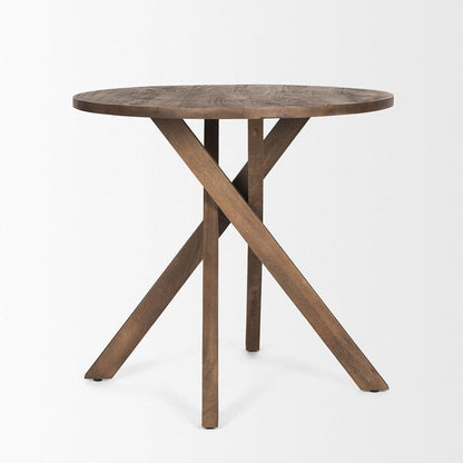 Mercana - Solana Medium Brown Wood Foyer Table - 70625 view 2