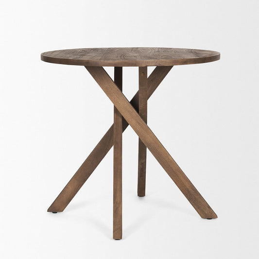 Mercana - Solana Medium Brown Wood Foyer Table - 70625 view 2