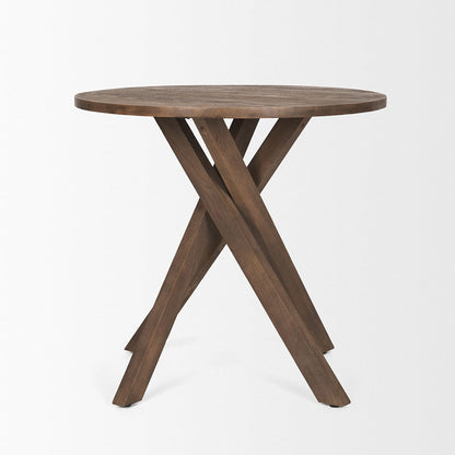 Mercana - Solana Medium Brown Wood Foyer Table - 70625 view 3
