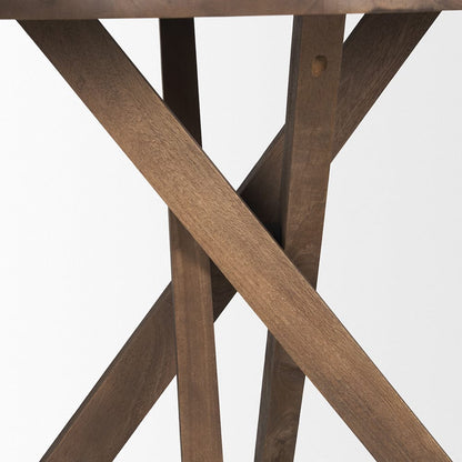 Mercana - Solana Medium Brown Wood Foyer Table - 70625 view 5