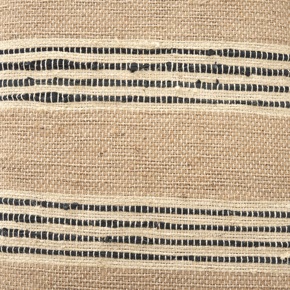 Mercana - Solis 50L x 16W Brown Base Upholstered Beige/Black Stripe Seat Accent Bench - 68460 view 8