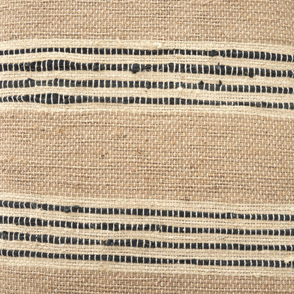 Mercana - Solis 50L x 16W Brown Base Upholstered Beige/Black Stripe Seat Accent Bench - 68460 view 8