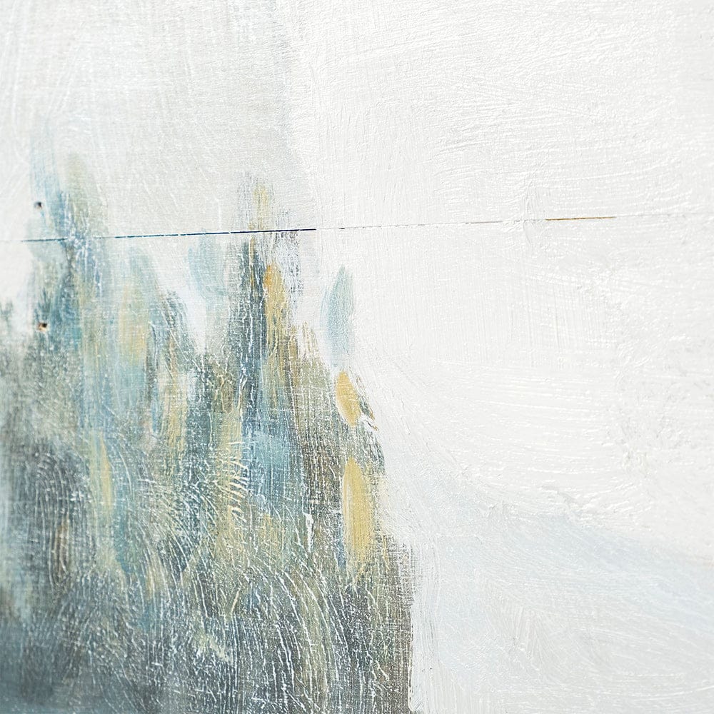 Mercana - Solitude 72x30 Canoe on the Lake Original Hand Painted on Wood Oil Painting - 68352 view 3