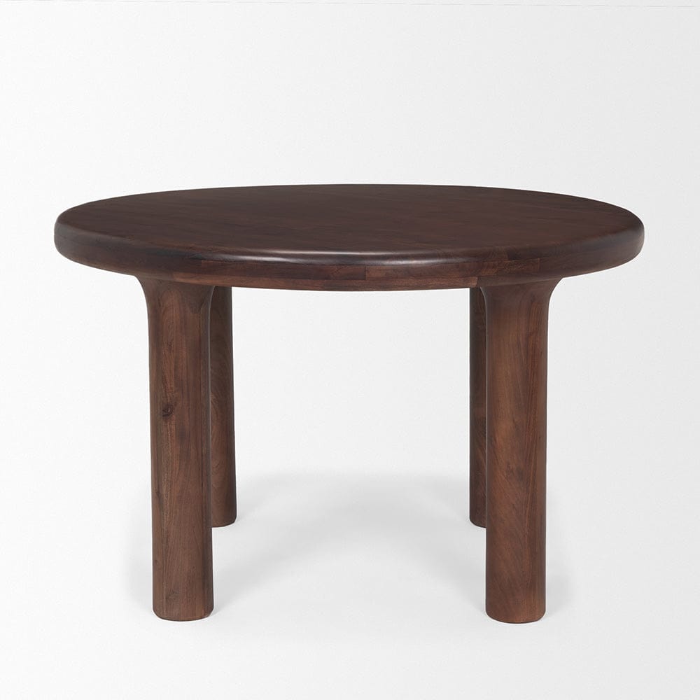 Mercana - Soma 48" Red Brown Acacia Wood Round Dining Table - 70874-AB view 2
