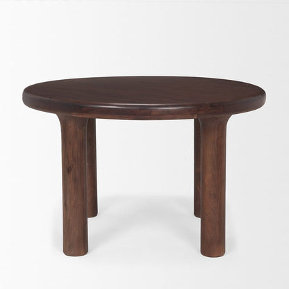 Mercana - Soma 48" Red Brown Acacia Wood Round Dining Table - 70874-AB view 2