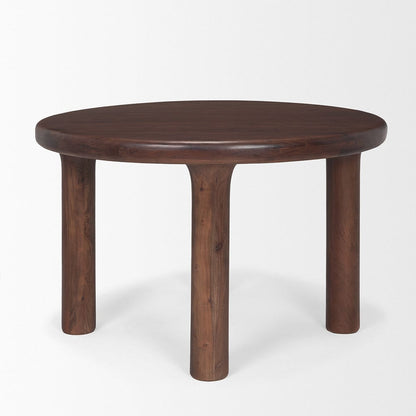 Mercana - Soma 48" Red Brown Acacia Wood Round Dining Table - 70874-AB view 3