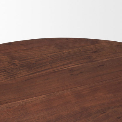 Mercana - Soma 48" Red Brown Acacia Wood Round Dining Table - 70874-AB view 4