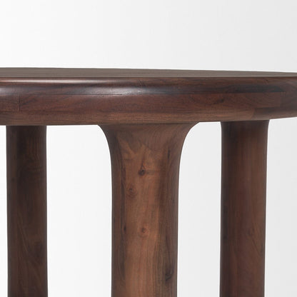 Mercana - Soma 48" Red Brown Acacia Wood Round Dining Table - 70874-AB view 6