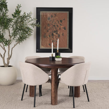 Mercana - Soma 48" Red Brown Acacia Wood Round Dining Table - 70874-AB view 9