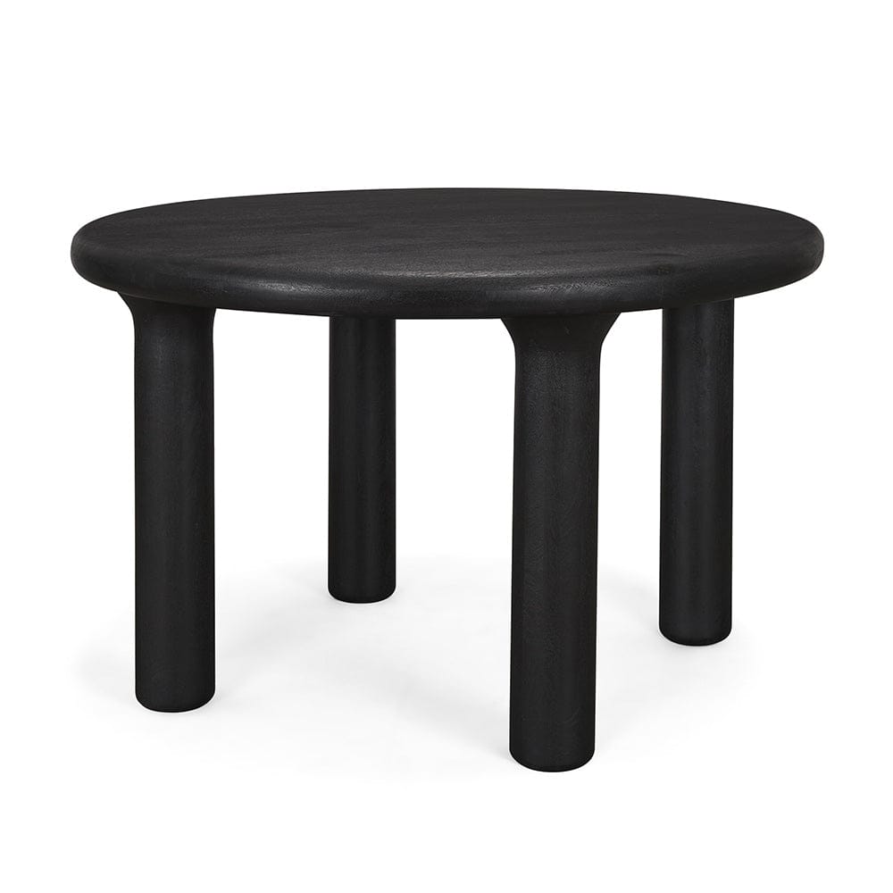 Mercana - Soma Textured Black Acacia Wood Round Dining Table - 70883-AB view 1