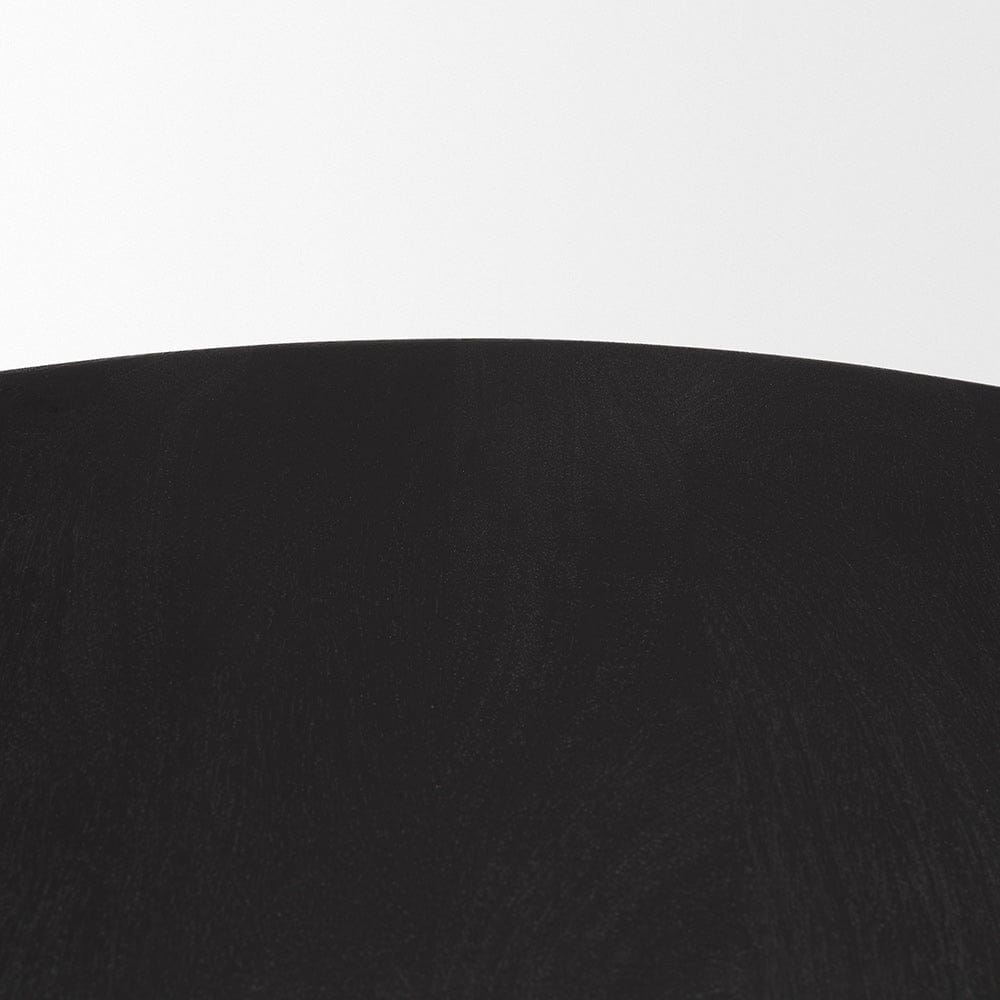 Mercana - Soma Textured Black Acacia Wood Round Dining Table - 70883-AB view 4