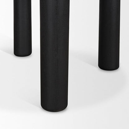 Mercana - Soma Textured Black Acacia Wood Round Dining Table - 70883-AB view 7