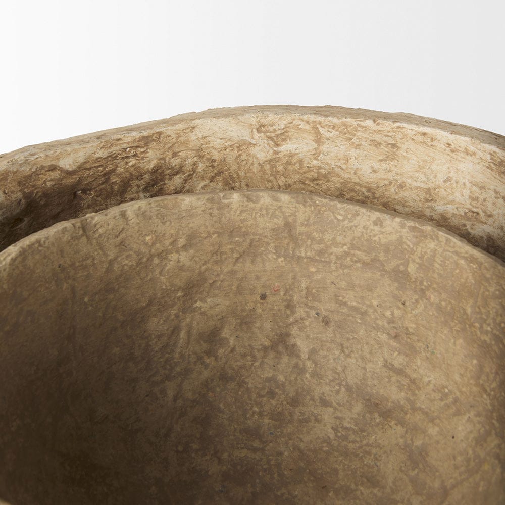 Mercana - Sonam Beige Paper Mache Spiked Bowls (Set of 2) - 70218 view 6