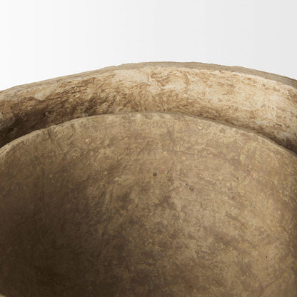 Mercana - Sonam Beige Paper Mache Spiked Bowls (Set of 2) - 70218 view 6