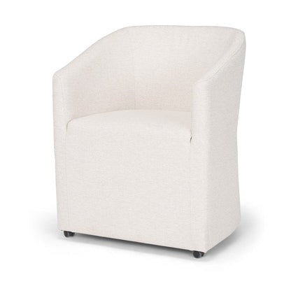 Mercana - Sondra Oatmeal Performance Fabric Upholstered Club Dining Chair - 70807 view 1