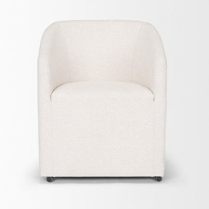 Mercana - Sondra Oatmeal Performance Fabric Upholstered Club Dining Chair - 70807 view 2