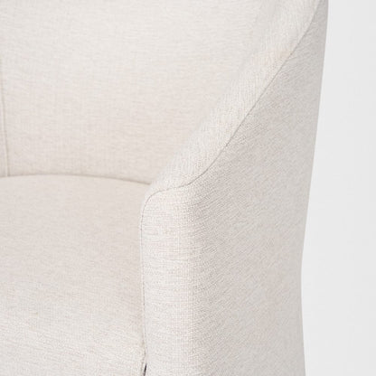 Mercana - Sondra Oatmeal Performance Fabric Upholstered Club Dining Chair - 70807 view 8