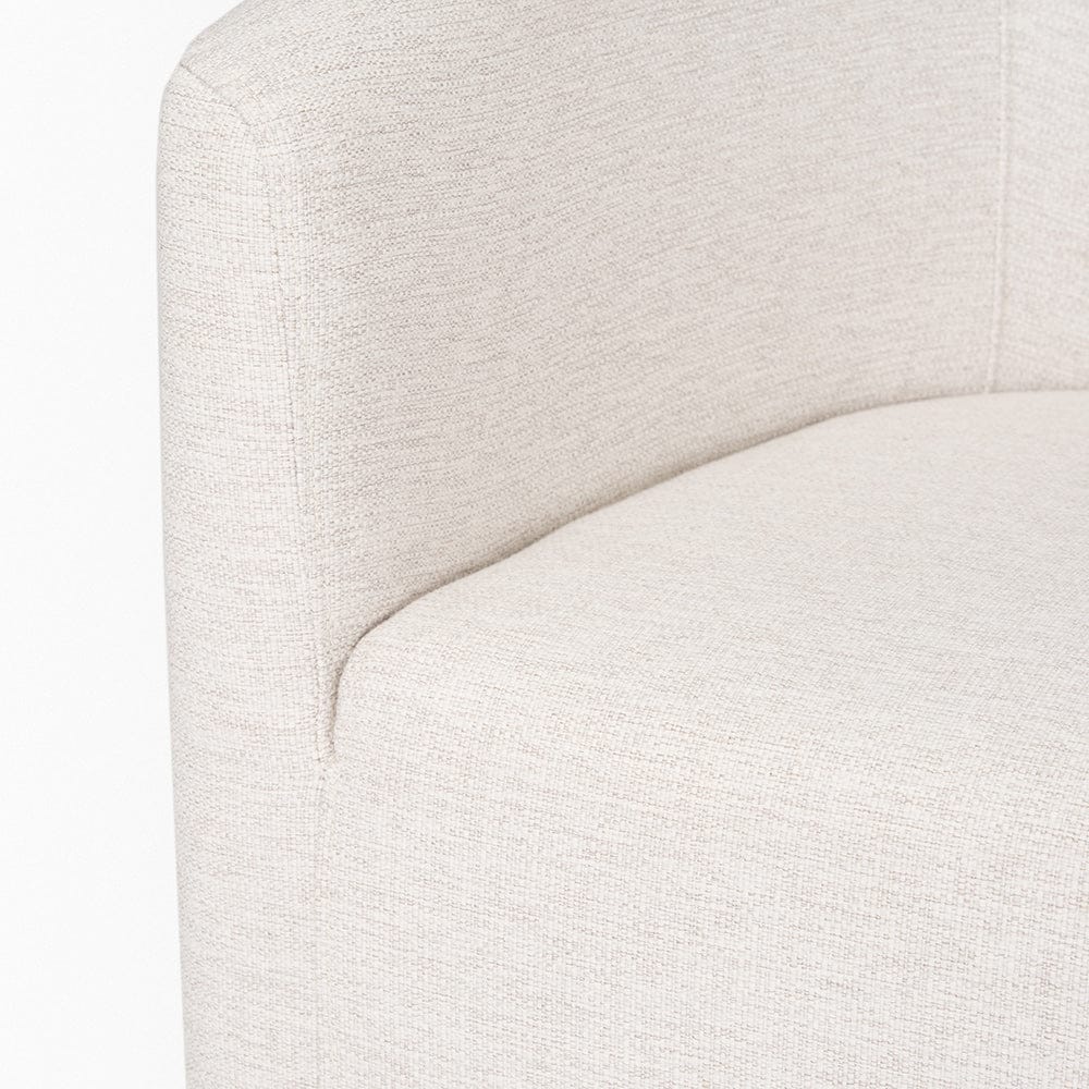 Mercana - Sondra Oatmeal Performance Fabric Upholstered Club Dining Chair - 70807 view 9