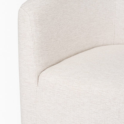 Mercana - Sondra Oatmeal Performance Fabric Upholstered Club Dining Chair - 70807 view 9