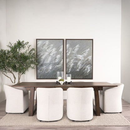 Mercana - Sondra Oatmeal Performance Fabric Upholstered Club Dining Chair - 70807 view 14