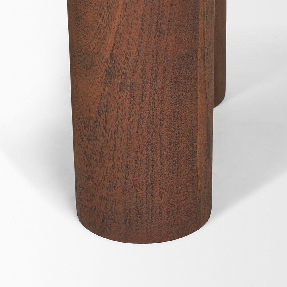 Mercana - Sonel Pedestal Medium Dark Brown Acacia Wood Foyer Table - 70848-AB view 8