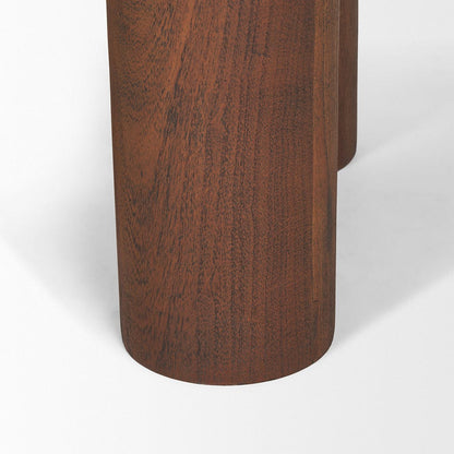 Mercana - Sonel Pedestal Medium Dark Brown Acacia Wood Foyer Table - 70848-AB view 8