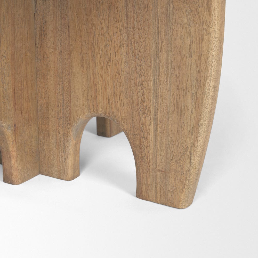 Mercana - Sonomi Brown Solid Rubber Wood w/ Round Oak Tabletop Dining Table - 70814-AB view 7