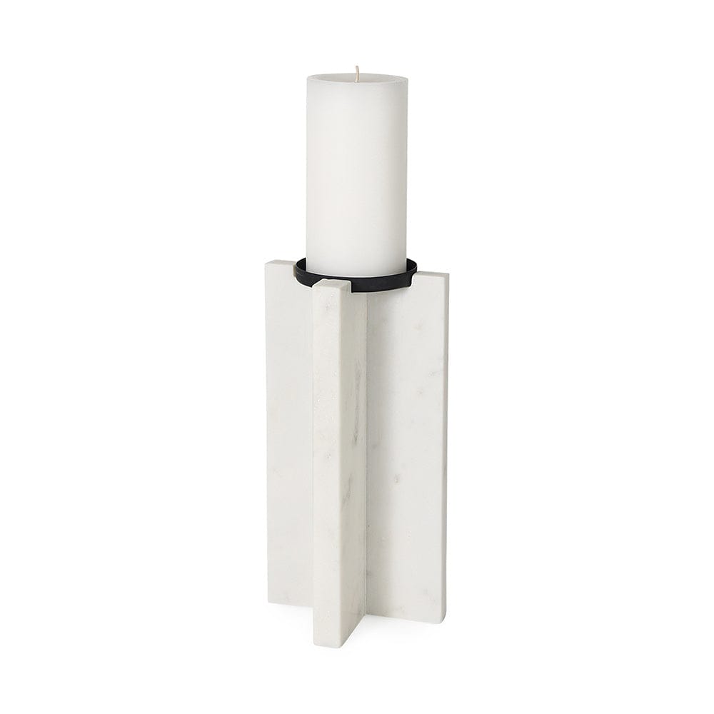 Mercana - Sophia 5.5"L x 3.5"W x 10.5"H Marble Candle Holder Large - 69219 view 1