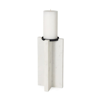 Mercana - Sophia 5.5"L x 3.5"W x 10.5"H Marble Candle Holder Large - 69219 view 1