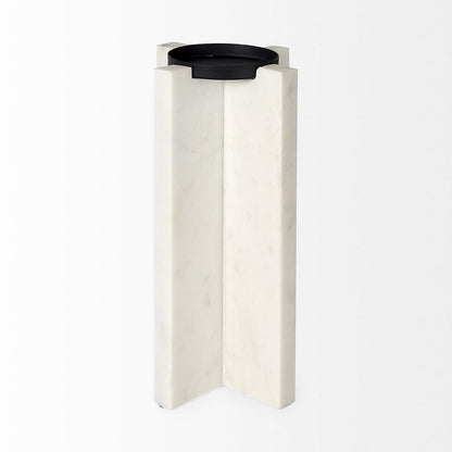 Mercana - Sophia 5.5"L x 3.5"W x 10.5"H Marble Candle Holder Large - 69219 view 4