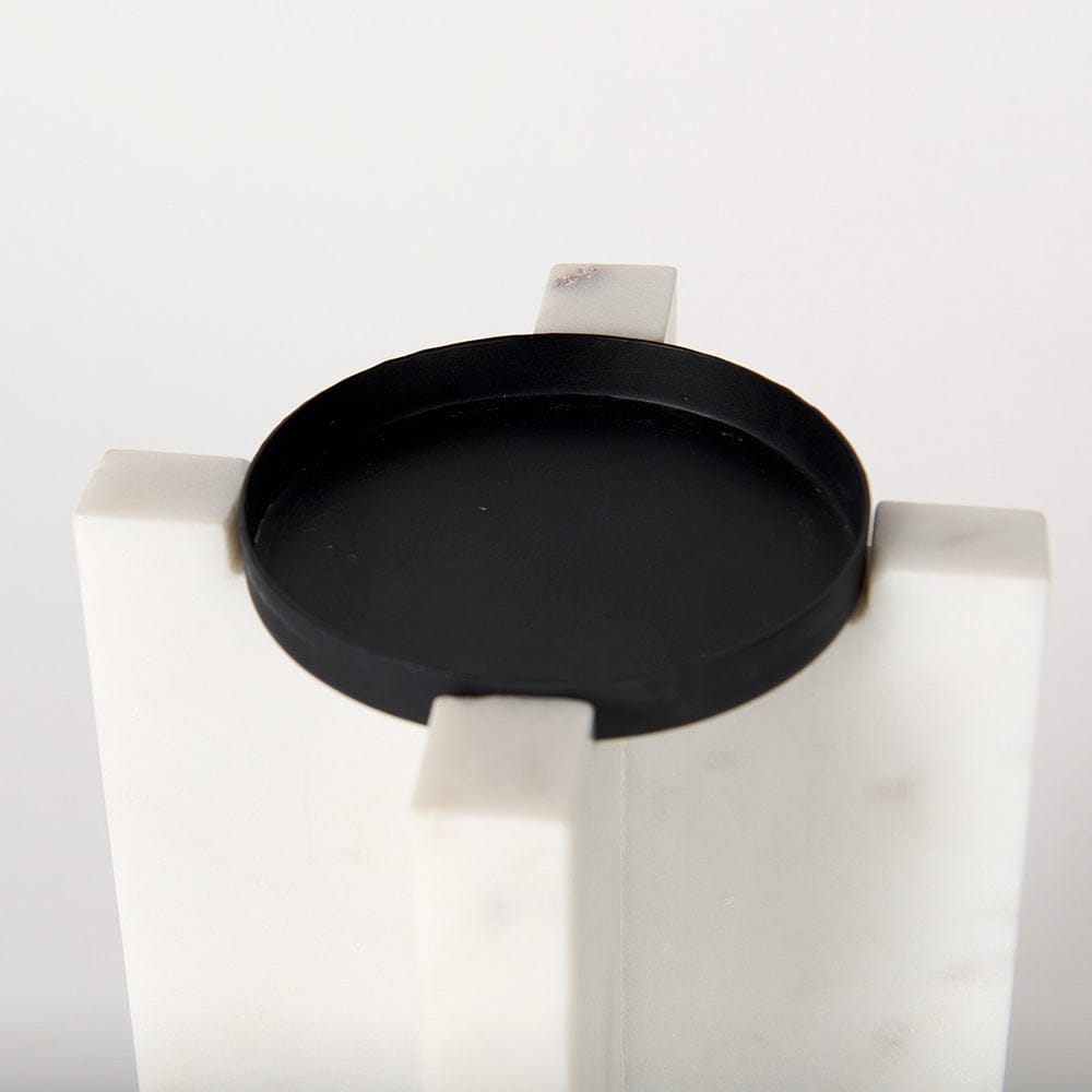 Mercana - Sophia 5.5"L x 3.5"W x 10.5"H Marble Candle Holder Large - 69219 view 6