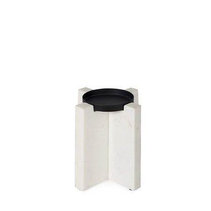 Mercana - Sophia 5.5"L x 3.5"W x 5.5"H Marble Candle Holder Small - 69217 view 2