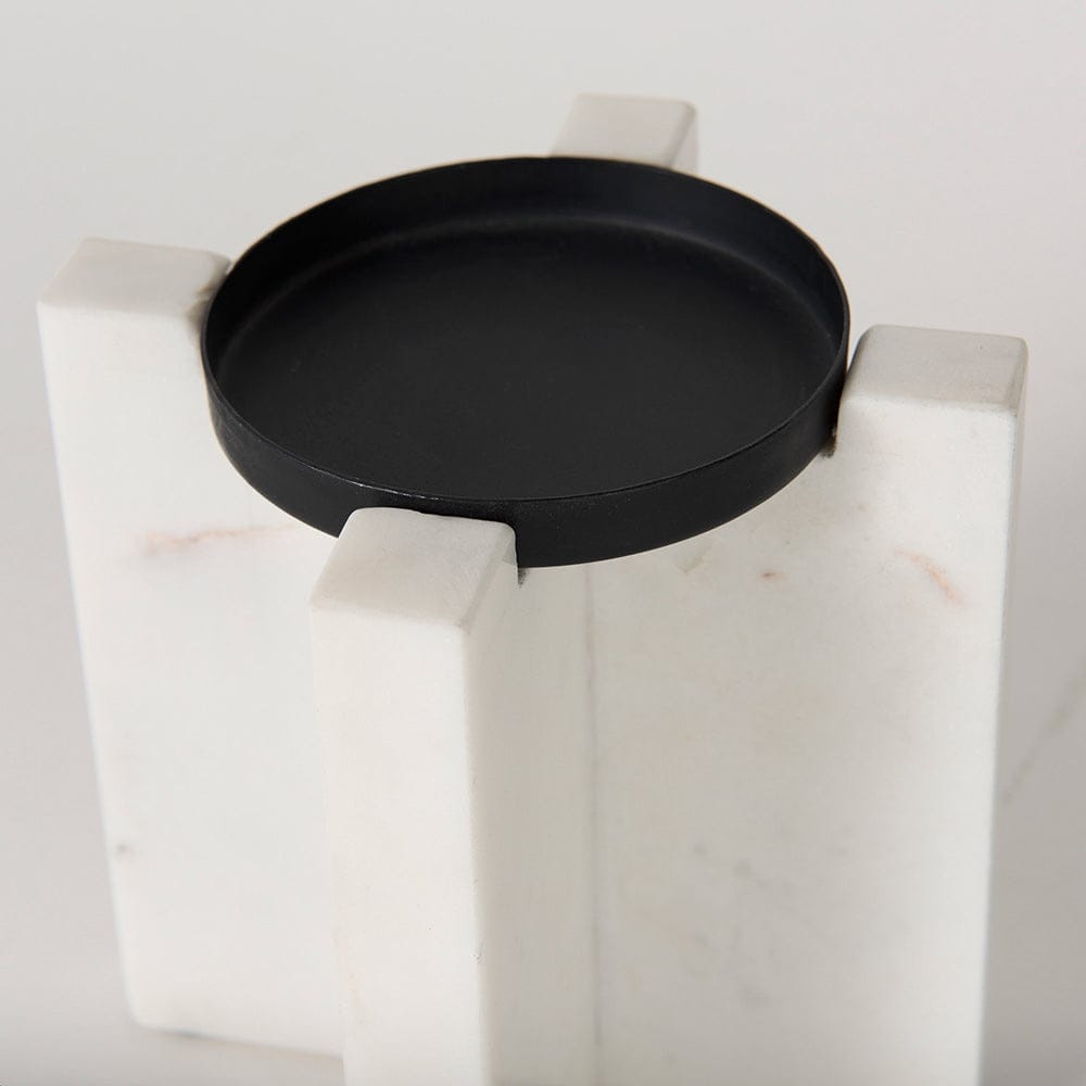 Mercana - Sophia 5.5"L x 3.5"W x 5.5"H Marble Candle Holder Small - 69217 view 4