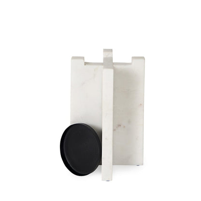 Mercana - Sophia 5.5"L x 3.5"W x 8.0"H. Marble Candle Holder Medium - 69218 view 3