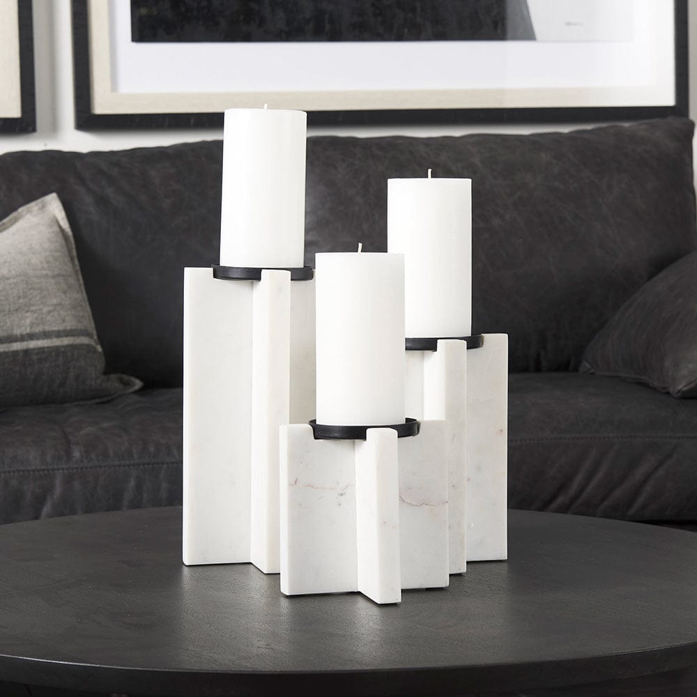 Mercana - Sophia 5.5"L x 3.5"W x 8.0"H. Marble Candle Holder Medium - 69218 view 8