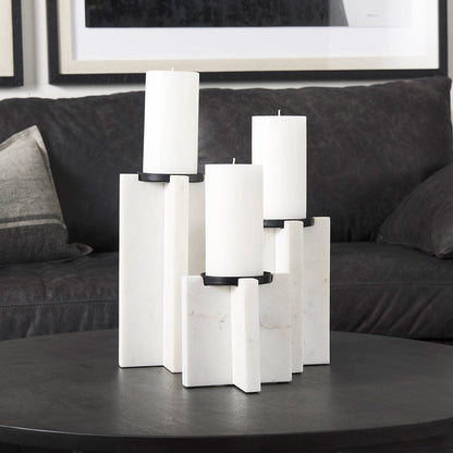 Mercana - Sophia 5.5"L x 3.5"W x 8.0"H. Marble Candle Holder Medium - 69218 view 8