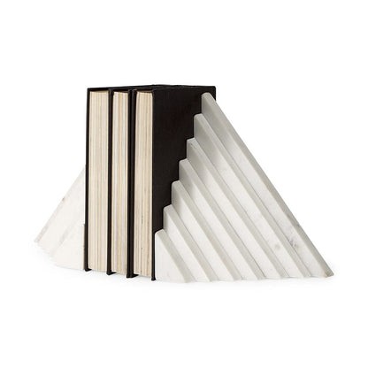 Mercana - Sophia 7.0L x 5.3W x 9.3H Marble Set Of Two Book Ends - 69215_CLOSEOUT view 1