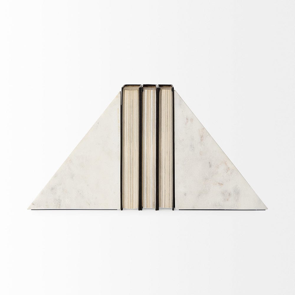 Mercana - Sophia 7.0L x 5.3W x 9.3H Marble Set Of Two Book Ends - 69215_CLOSEOUT view 4
