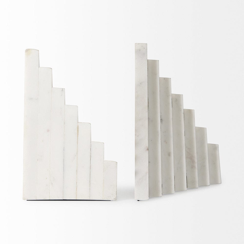 Mercana - Sophia 7.0L x 5.3W x 9.3H Marble Set Of Two Book Ends - 69215_CLOSEOUT view 5