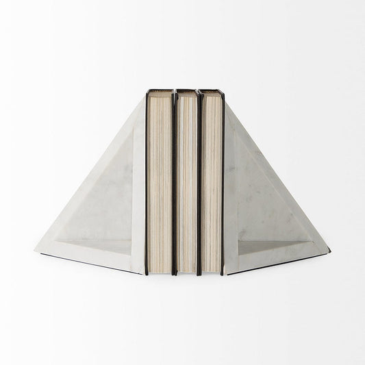 Mercana - Sophia 8.0"L x 6.0"W x 7.0"H Marble Set Of Two Bookends - 69216 view 2