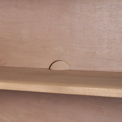 Mercana - Sorina Reverse Fluted Light Brown Wood Accent Cabinet - 70837 view 9