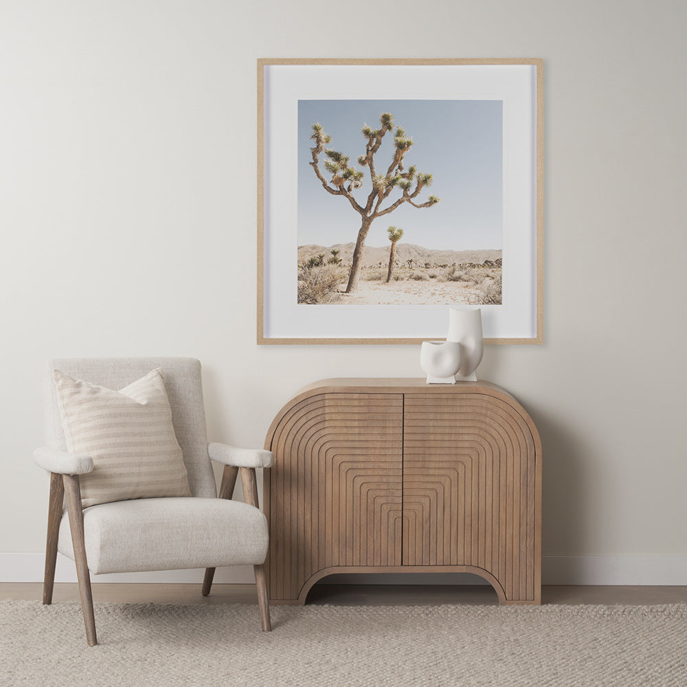 Mercana - Sorina Reverse Fluted Light Brown Wood Accent Cabinet - 70837 view 12